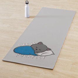 Esterilla De Yoga La vida es perfecta - Gato durmiente