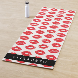 Esterilla De Yoga Labios Rojos, Labios Rojos, Patrón De Labios, Su N