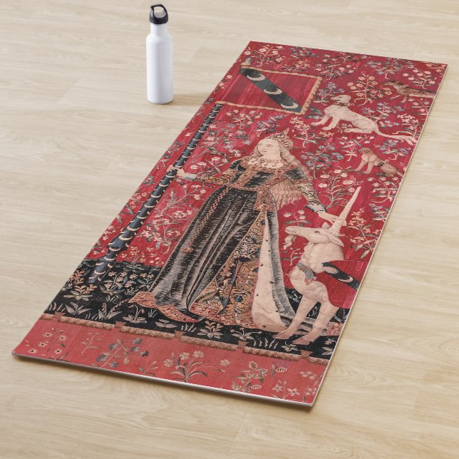 Esterilla De Yoga Lady and Unicorn Medieval Tapestry Touch (In situ)