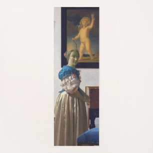 Esterilla De Yoga Lady parada en un Virginal, Johannes Vermeer