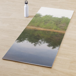 Esterilla De Yoga Lago de reflexión de árbol de pino