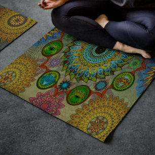 Esterilla De Yoga Las leyes de Brachyura arte de mandala simbólica