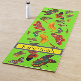 Esterilla De Yoga Las Mariposas Encantadoras Escriben Su Propio Nomb