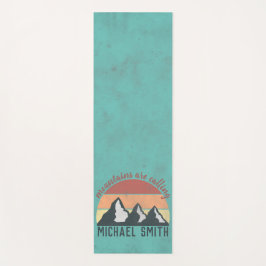 Esterilla De Yoga Las montañas de los pasteles antiguos llaman monog