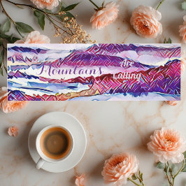 Esterilla De Yoga Las montañas llaman meditación Pristina Alp de Nie