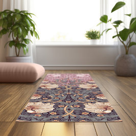 Esterilla De Yoga Lavanda impermeable y rosa mojado William Morris