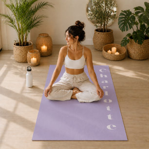 Esterilla De Yoga Lavanda polvorienta bienestar minimalista personal