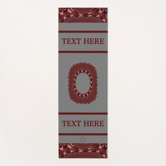 Esterilla De Yoga LavishlyOn City State School Business Carta Roja O (Anverso)