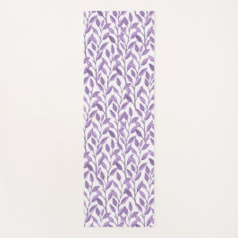 Esterilla De Yoga Leafy Lavender Vines | Estera de yoga tranquila