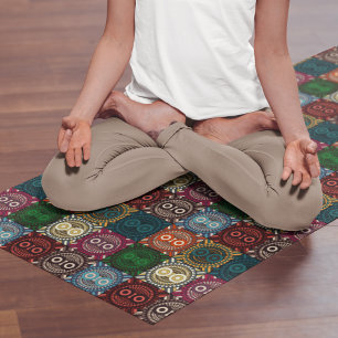 Esterilla De Yoga Lechuzas polícromas