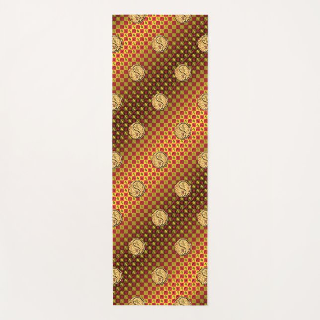 Esterilla De Yoga Leo y Fire Tiger (Anverso)