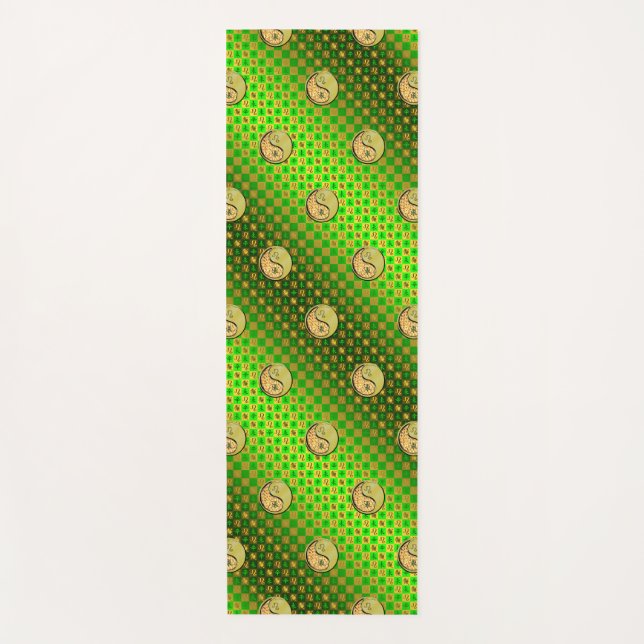 Esterilla De Yoga Leo y la cabra Metalizado (Anverso)