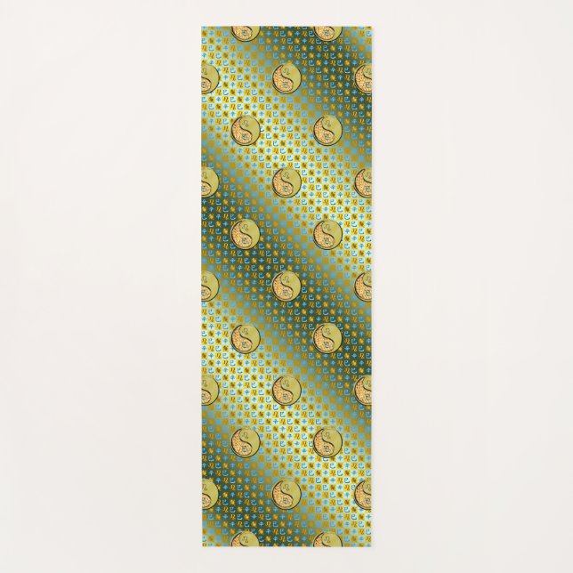 Esterilla De Yoga Leo y la serpiente Metalizado (Anverso)