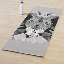 Esterilla De Yoga León geométrico plateado