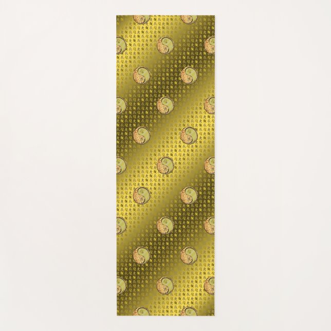 Esterilla De Yoga León y dragón Metalizado (Anverso)