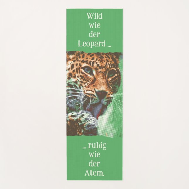 Esterilla De Yoga Leopard Portrait (Anverso)