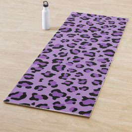 Esterilla De Yoga Leopard Print, Leopard Spots, Purple Leopard