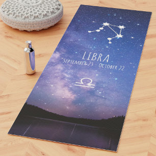Esterilla De Yoga Libra Astrología Zodiaca Personalizada