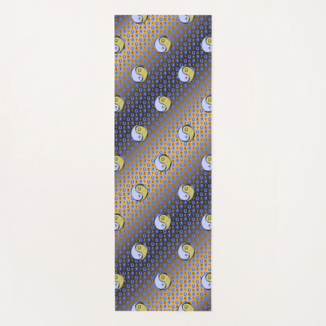 Esterilla De Yoga Libra y caballo Metalizado (Anverso)