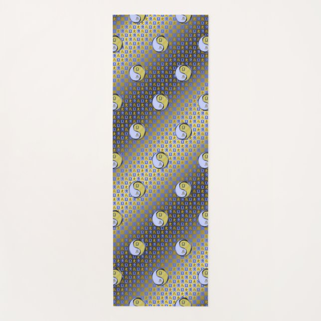 Esterilla De Yoga Libra y Dragón Metalizado (Anverso)