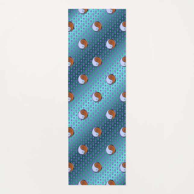 Esterilla De Yoga Libra y Perro de Madera (Anverso)