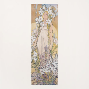 Esterilla De Yoga Lily (Cuatro Flores), Alphonse Mucha