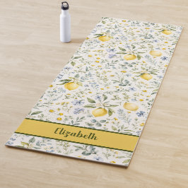 Esterilla De Yoga Limon Flor Silvestre País Francés Nombre Personali