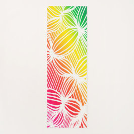 Esterilla De Yoga Líneas de arco iris curvadas
