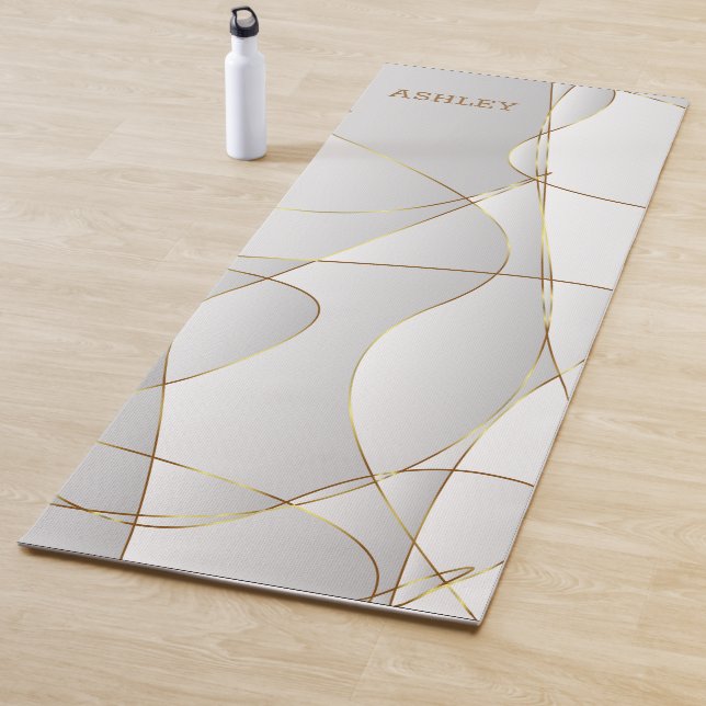 Esterilla De Yoga Líneas onduladas de oro (In situ)