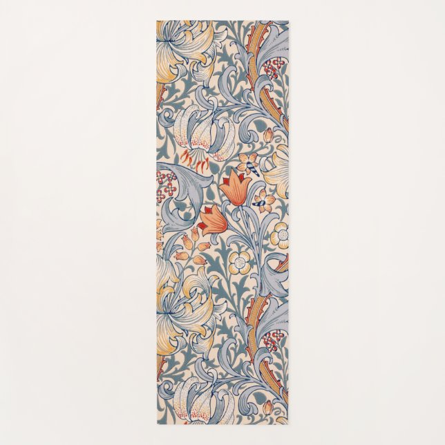 Esterilla De Yoga Lirio Dorado, William Morris (Anverso)