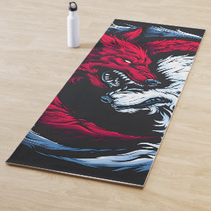 Esterilla De Yoga Lobo lunar dual