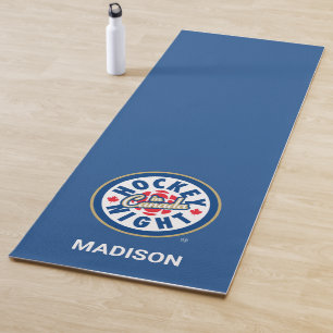 Esterilla De Yoga Logo de la Noche de Hockey en Canadá
