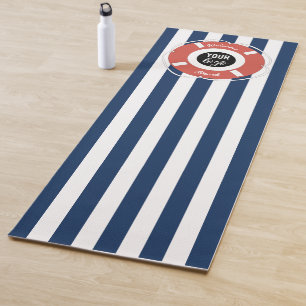 Esterilla De Yoga Logo Nautical Blue Strike Welcome Aboard