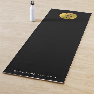 Esterilla De Yoga Logotipo de negocio Promoción de estudio de yoga d