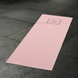 Esterilla De Yoga logotipo de negocios rosa de Rubor