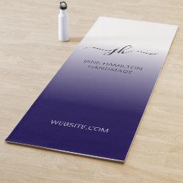 Esterilla De Yoga Logotipo personalizado morado azul oscuro