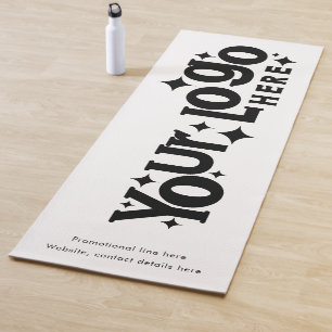 Esterilla De Yoga Logotipo personalizado y texto promocional Retro b