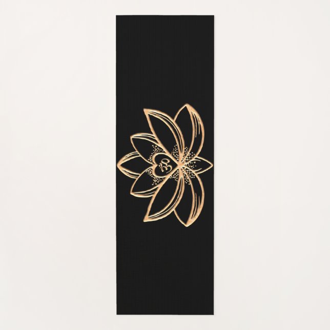 Esterilla De Yoga Loto de Oro  (Anverso)