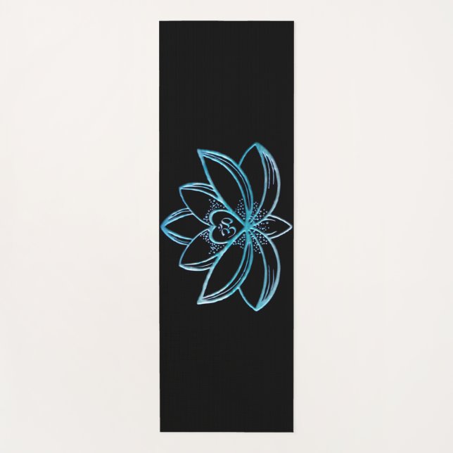 Esterilla De Yoga Loto Turquesa  (Anverso)