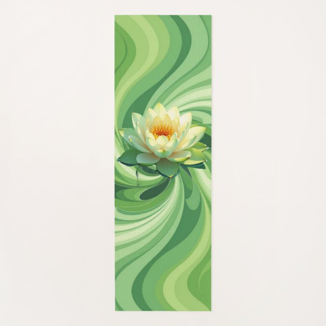 Esterilla De Yoga Loto Verde (Anverso)