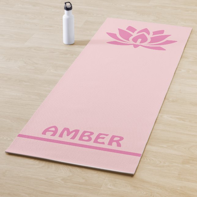 Esterilla De Yoga Lotus personalizado con tu nombre (In situ)