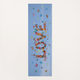 Esterilla De Yoga LOVE Blue Sky Butterflies | Inspirational Hope Joy