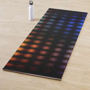 Esterilla De Yoga Luces brillantes y coloridas