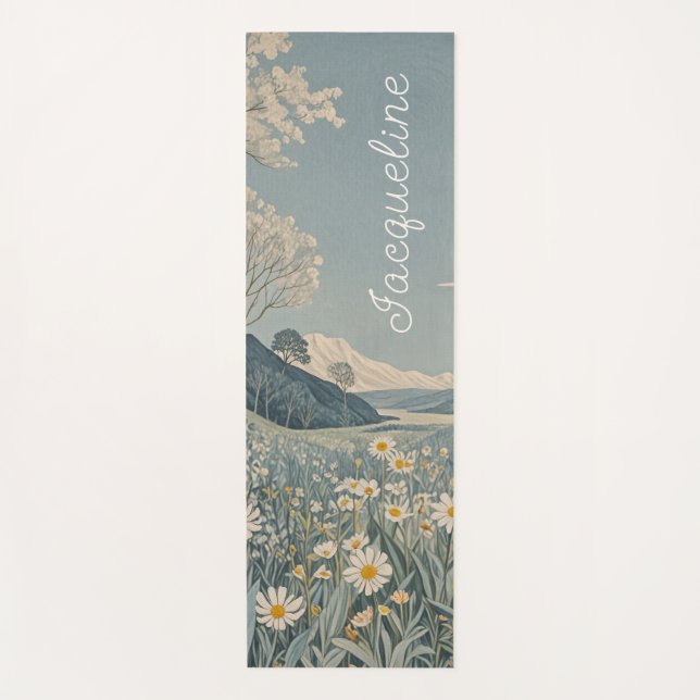 Esterilla De Yoga Lunar Meadow Personalised  (Anverso)