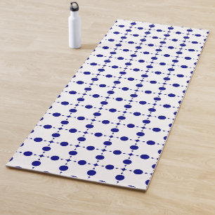 Esterilla De Yoga Lunares Azules Marinos, Patrón de Lunares, Puntos