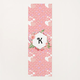 Esterilla De Yoga Luxe pink hearts vibrant romantic wallpaper