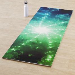 Esterilla De Yoga Luz azul verde brillante al final del túnel