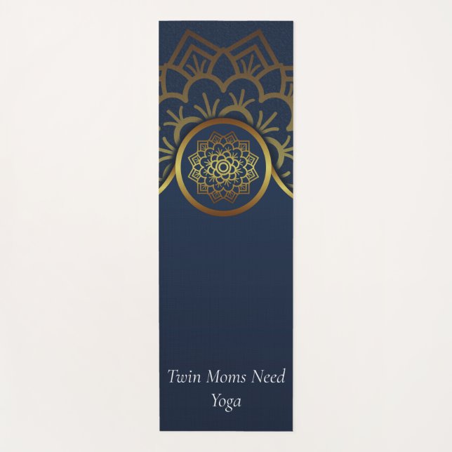 Esterilla De Yoga Madres gemelas necesitan yoga (Anverso)