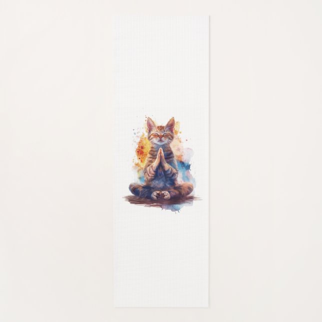 Esterilla De Yoga Maestro de yoga de gato (Anverso)