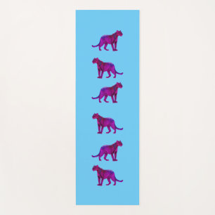 Esterilla De Yoga Magenta Panthers Pop Art